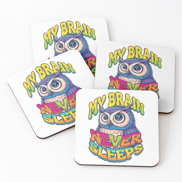 Item preview, Overthinking Owl Graffiti Street Art Brain Never Sleeps designed and sold by Snout & Shout..