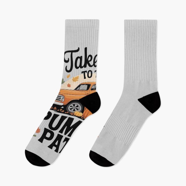 Item preview, Take Me to The Pumpkin Patch Fall Truck Art designed and sold by BubblePancake.