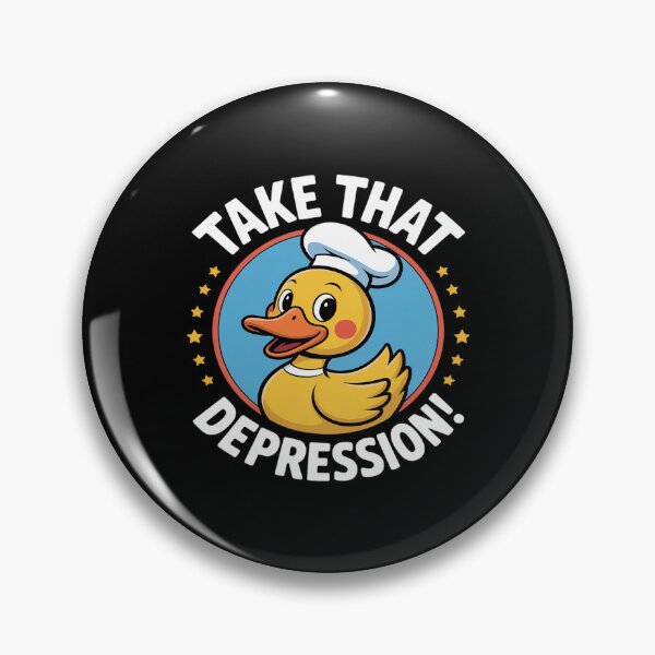 Item preview, Take That Depression Cheerful Duck Uplifting designed and sold by BubblePancake.