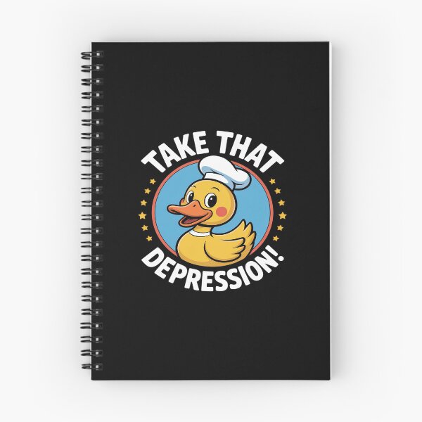 Item preview, Take That Depression Cheerful Duck Uplifting designed and sold by BubblePancake.