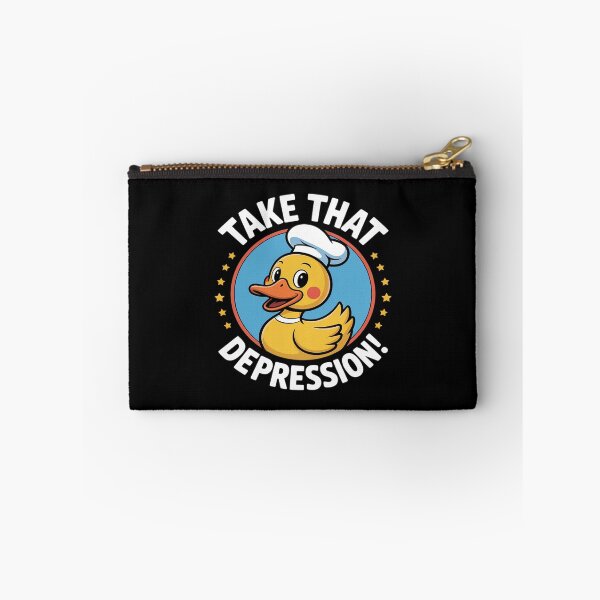 Item preview, Take That Depression Cheerful Duck Uplifting designed and sold by BubblePancake.