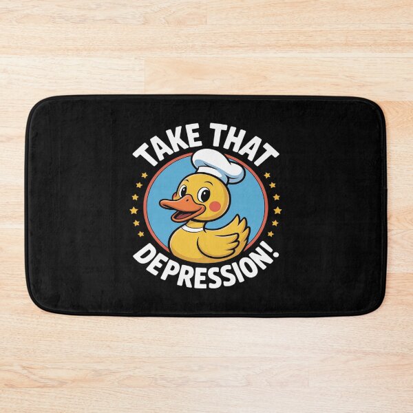 Item preview, Take That Depression Cheerful Duck Uplifting designed and sold by BubblePancake.