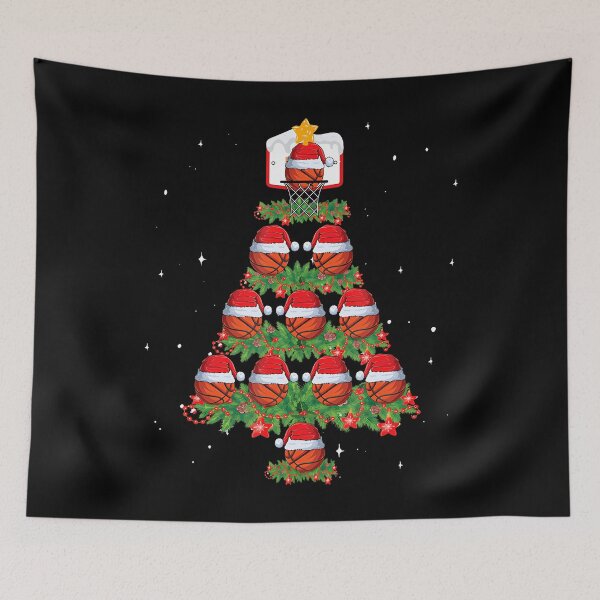 Item preview, Basketball Xmas Tree Decorations Santa Christmas Basketball designed and sold by OnaConnie.