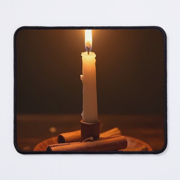 Item preview, Candlelight and cinnamon sticks in a warm atmosphere designed and sold by Mianku | Für das Leben.