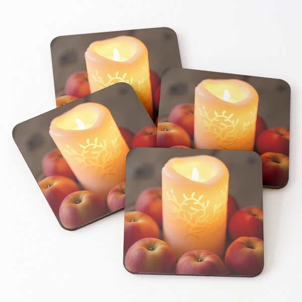 Item preview, Apple circle around candle with tree pattern designed and sold by Mianku | Für das Leben.