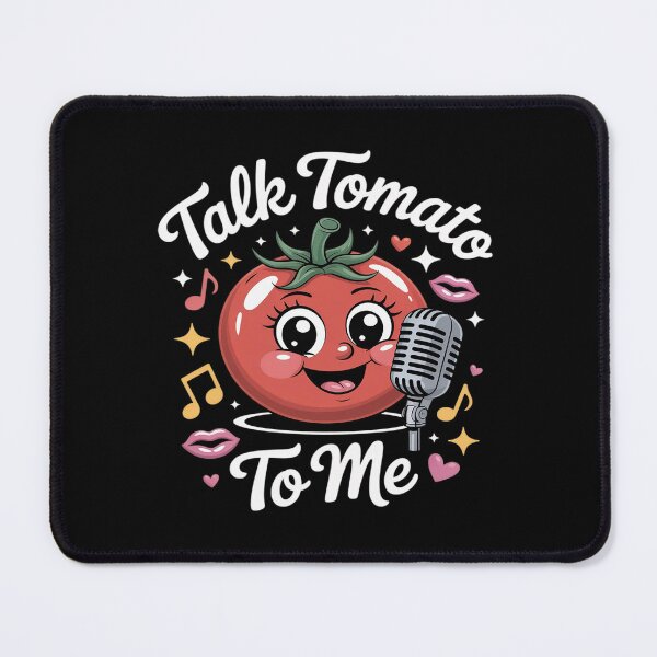 Item preview, Talk Tomato To Me Funny Food Pun Flirty Tomato Microphone designed and sold by BubblePancake.