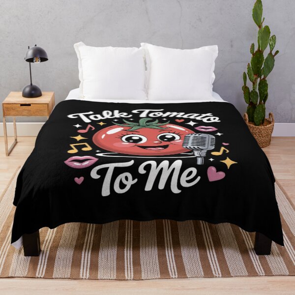 Item preview, Talk Tomato To Me Funny Food Pun Flirty Tomato Microphone designed and sold by BubblePancake.
