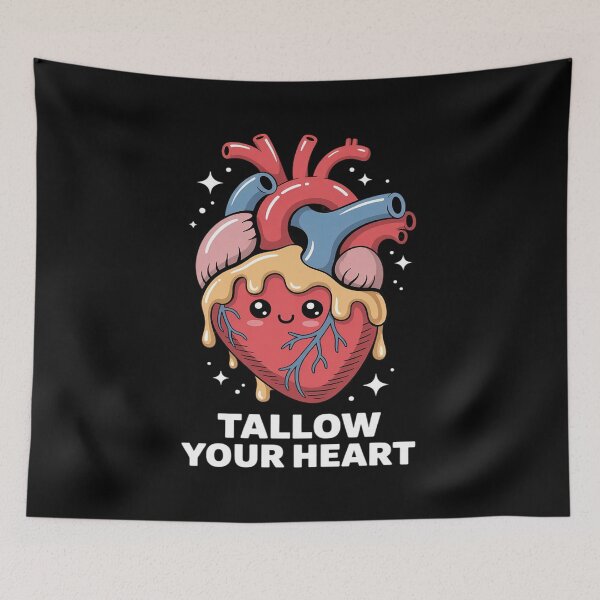 Item preview, Tallow Your Heart Funny Keto Low Carb Diet Carnivore Food designed and sold by BubblePancake.
