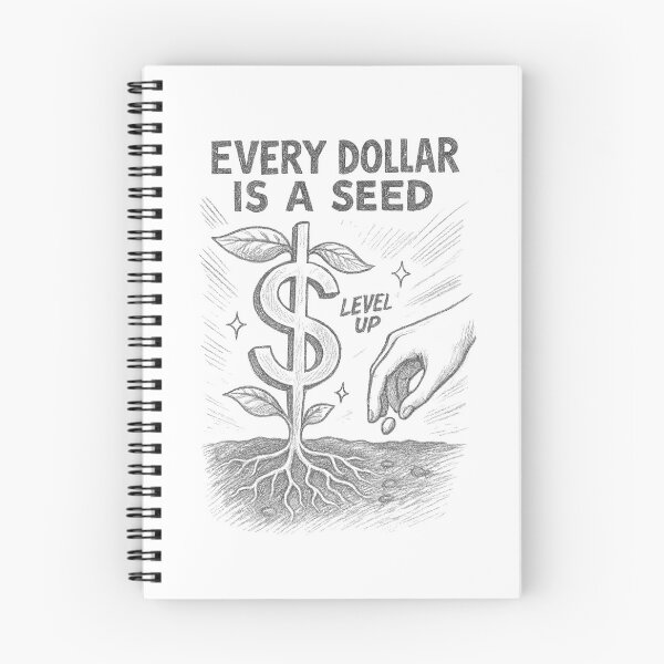 Item preview, Every Dollar Is a Seed Financial Literacy Pencil Sketch  designed and sold by Compound Money.