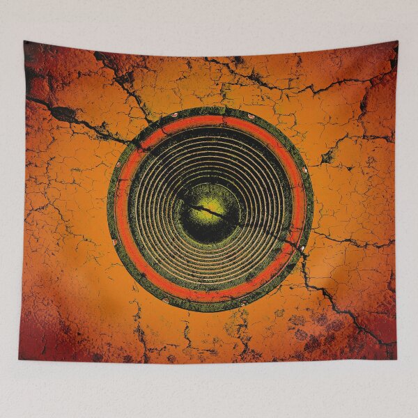 Item preview, Cracked orange music speaker designed and sold by steveball.