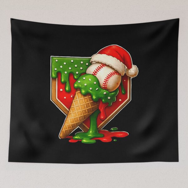 Item preview, Baseball Xmas Christmas Baseball Ice Cream Drip Boys designed and sold by ConnieDora.
