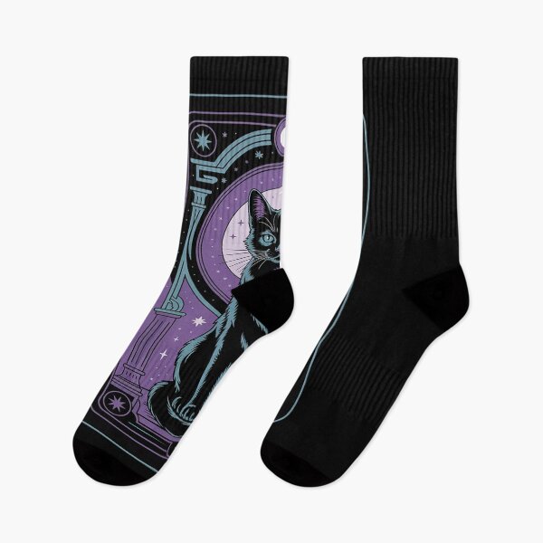 Item preview, Tarot Card Crescent Moon Black Cat Lover Tarot Cat designed and sold by NetoGalaxy.