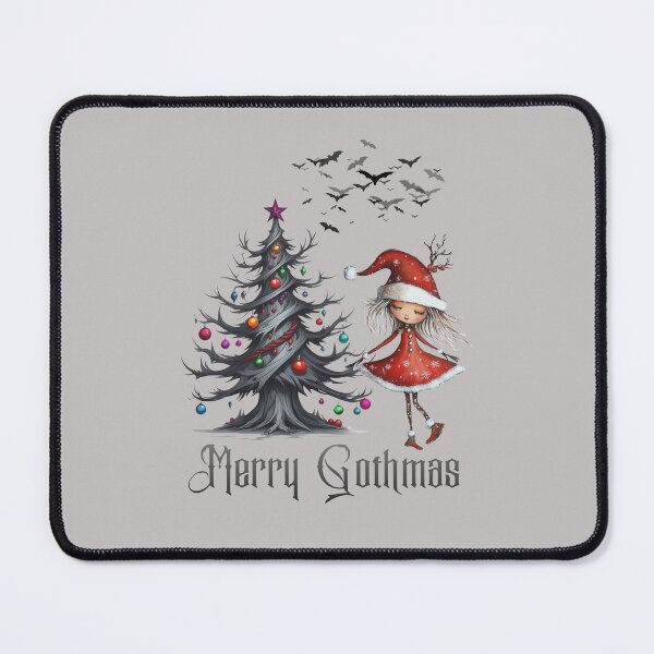 Item preview, Cute Dark Witch Christmas – Enchanted Gothic Holiday Tree designed and sold by WittyPrintWorks.
