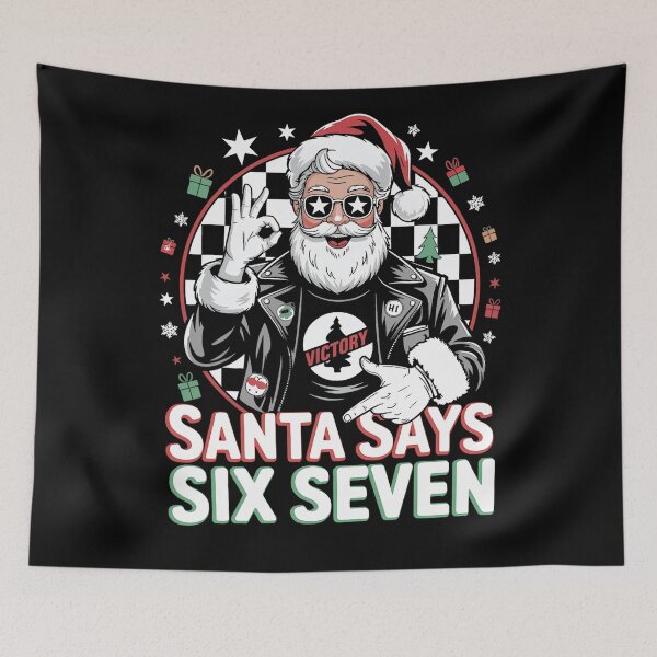 Item preview, Happy Says Claus Six Seven Retro Holiday Santa Santa Bruh designed and sold by ChadnoSmith.