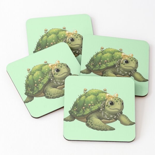 Item preview, Kawaii Turtle with Christmas Wreath designed and sold by Moon's Arts.