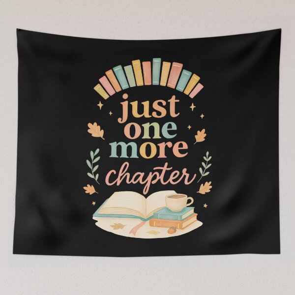Item preview, Just One More Chapter Cozy Book Lover Reading  Coffee designed and sold by ElaineEsther.