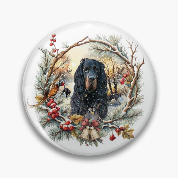Item preview, Gordon Setter Christmas Joy – Seasonal Dog Art designed and sold by TammyHunterArt.