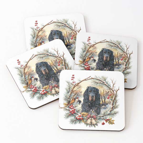 Item preview, Gordon Setter Christmas Joy – Seasonal Dog Art designed and sold by TammyHunterArt.