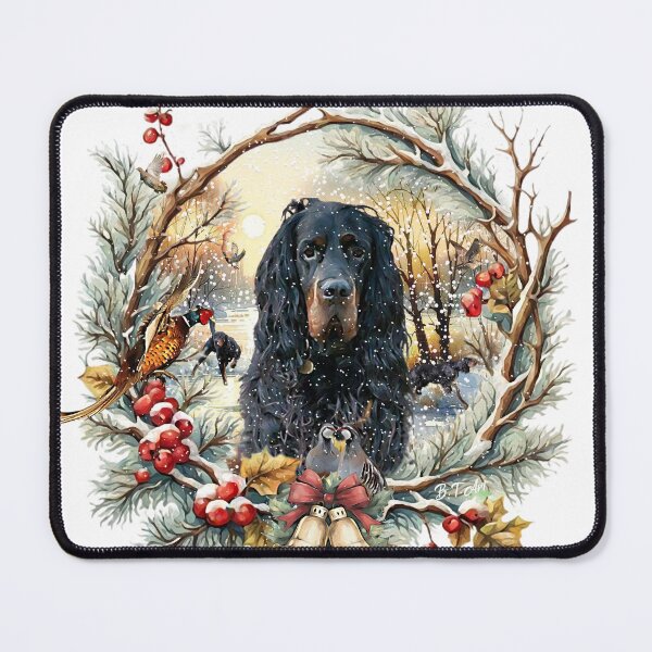 Item preview, Gordon Setter Christmas Joy – Seasonal Dog Art designed and sold by TammyHunterArt.