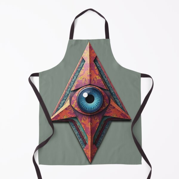 Item preview, Triangular eye in a complex, colorful depiction designed and sold by Mianku | Für das Leben.