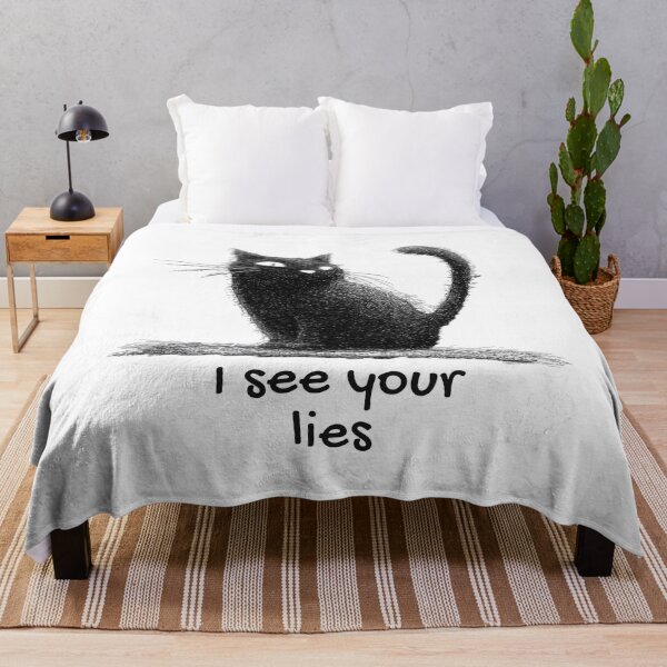Item preview, Cat see lies designed and sold by TheAiAlchemyStudio.