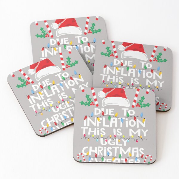 Item preview, Funny Due to Inflation Ugly Christmas Sweaters For Men Women designed and sold by mjohnson9.