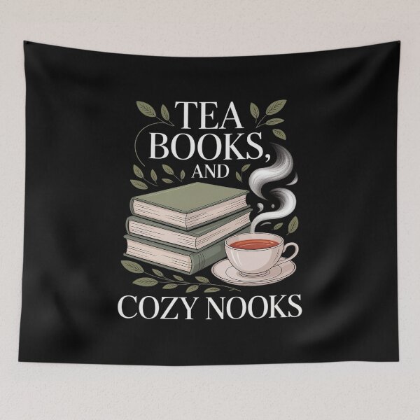 Item preview, Tea books and cozy nooks vintage tea appreciation designed and sold by NetoGalaxy.