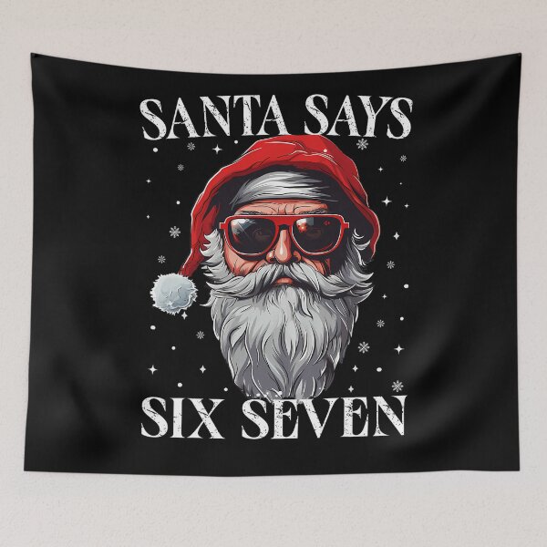 Item preview, Retro Seven Santa Bruh Says Santa Six Claus Holiday Happy designed and sold by ChadnoSmith.