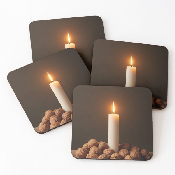 Item preview, Candlelight and walnuts: a still life of warmth designed and sold by Mianku | Für das Leben.