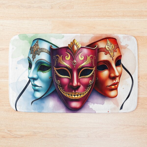 Item preview, Detailed Venetian Mask | Watercolor Style designed and sold by UnhingedBird.