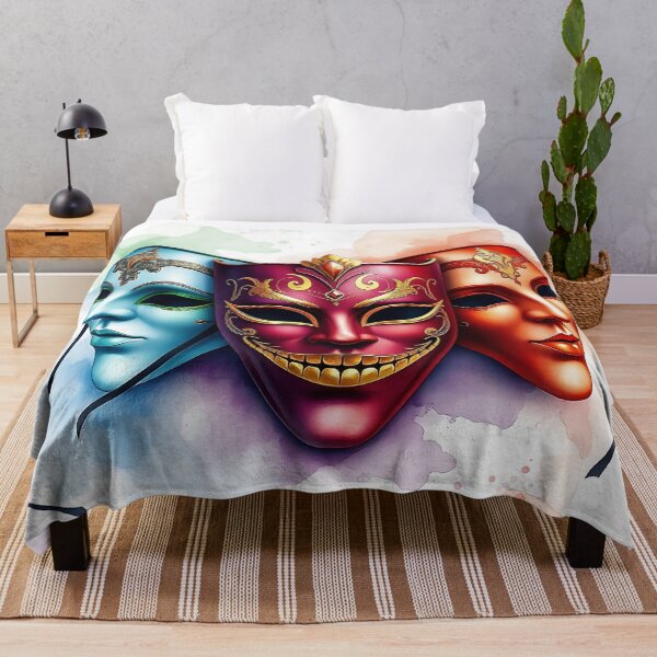 Item preview, Detailed Venetian Mask | Watercolor Style designed and sold by UnhingedBird.