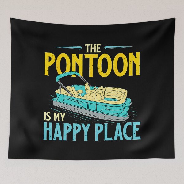 Item preview, The Pontoon Is My Happy Place - Boating Sailing Boat Owner designed and sold by ToriCarylon.
