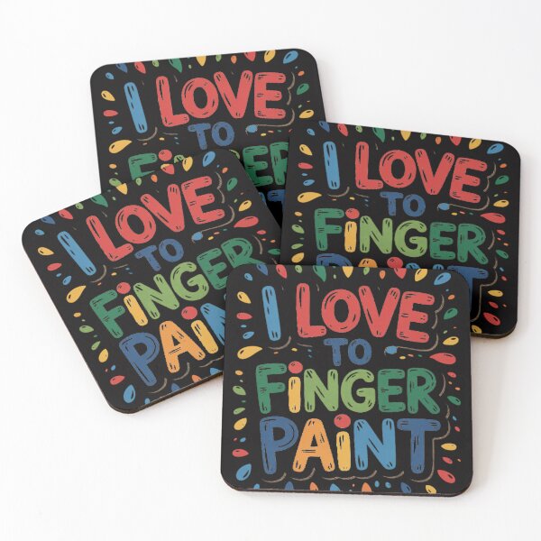 Item preview, I Love Finger Paint I'm Paint I Heart Love To Finger Paint designed and sold by CareTopping.