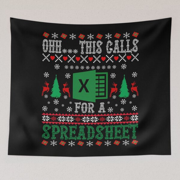 Item preview, Funny For Holiday Oh This Fashion Nerd Calls Classic Spreadsheet Christmas designed and sold by JasonCorvar.