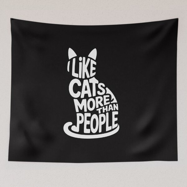 Item preview, I Like Cats More Than People - Cat Lover Kitten Kitty Owner designed and sold by CareTopping.