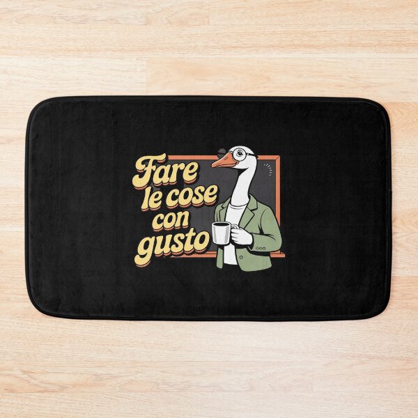 Item preview, Profesor Ganso Tomando Café Italiano Italia Diciendo Gusto designed and sold by NetoGalaxy.