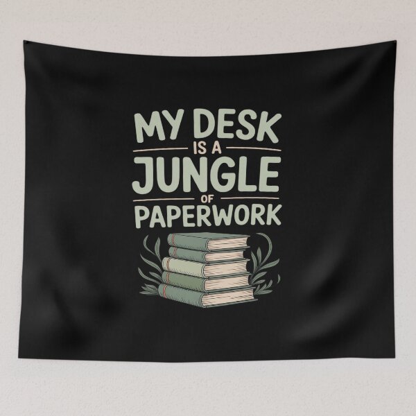 Item preview, Teacher Life Jungle of Paperwork Desk Novelty designed and sold by NetoGalaxy.