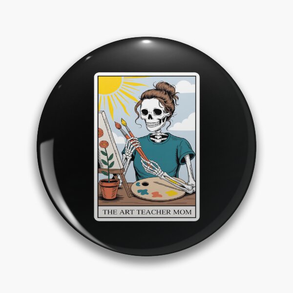 Item preview, Teacher Mom Tarot Card Skeleton Painter Artist Teaching designed and sold by NetoGalaxy.