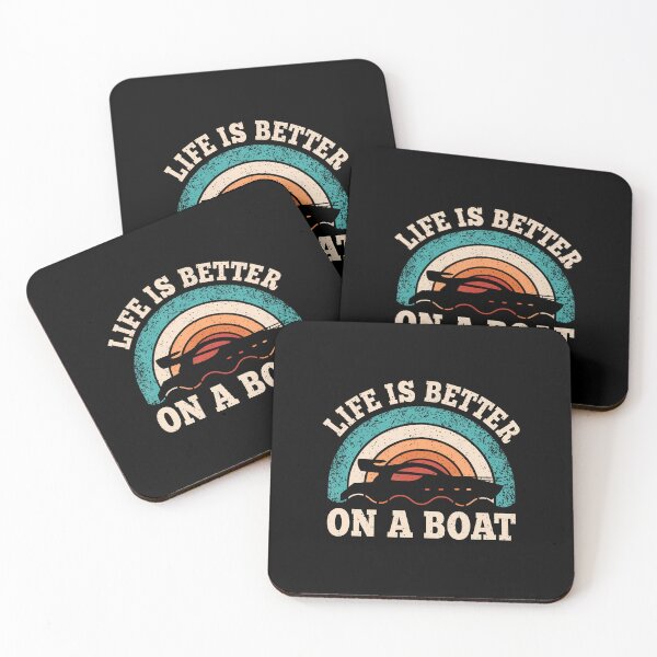 Item preview, Life Is Better On A Boat Funny Boating Captain Retro designed and sold by JanetCarolyn.