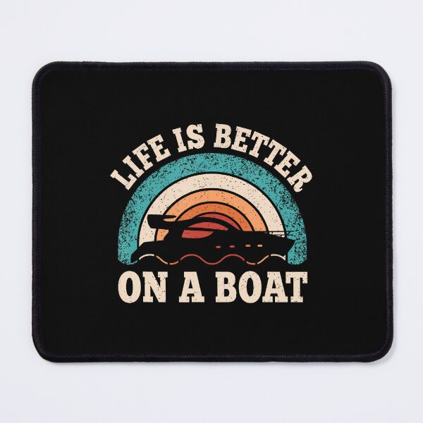 Item preview, Life Is Better On A Boat Funny Boating Captain Retro designed and sold by JanetCarolyn.