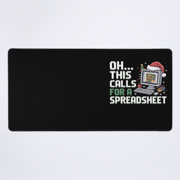 Item preview, This Oh For Fashion Christmas Calls Nerd Classic Funny Holiday Spreadsheet designed and sold by JasonCorvar.