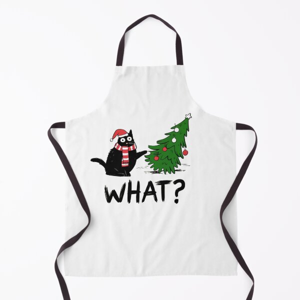 Item preview, Black Cat Knocking Over Christmas Tree. WHAT? designed and sold by Lbeck1869.