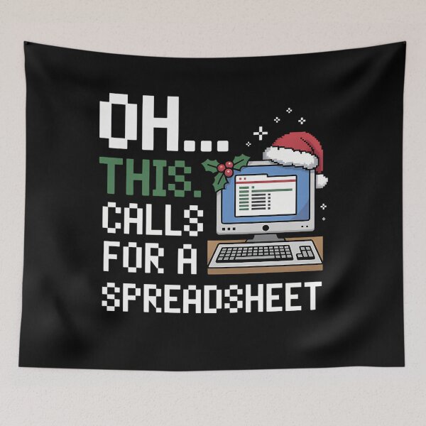 Item preview, Nerd Calls Christmas Fashion Holiday Oh This Funny Classic For Spreadsheet designed and sold by JasonCorvar.