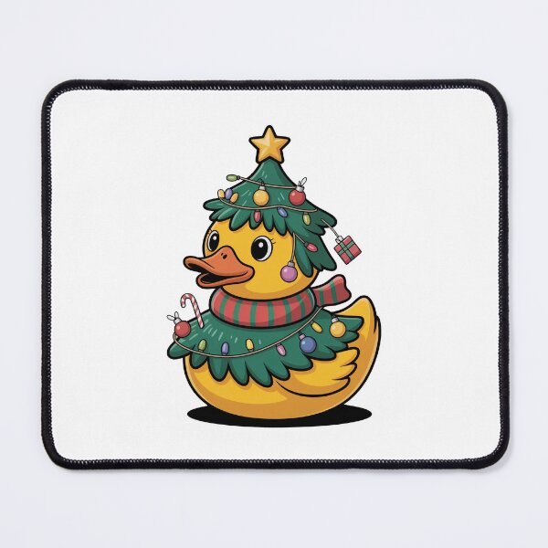 Item preview, Cute Christmas Tree Rubber Duck Art designed and sold by MonkiFlipp.