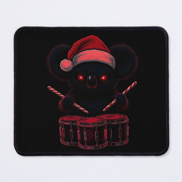 Item preview, Kawaii-Dark Koala – Christmas Drummer Beast | Gothic Koala with Drums designed and sold by ColorSplash123.