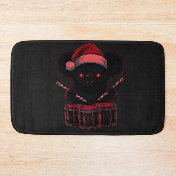 Item preview, Kawaii-Dark Koala – Christmas Drummer Beast | Gothic Koala with Drums designed and sold by ColorSplash123.