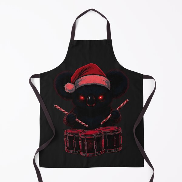 Item preview, Kawaii-Dark Koala – Christmas Drummer Beast | Gothic Koala with Drums designed and sold by ColorSplash123.