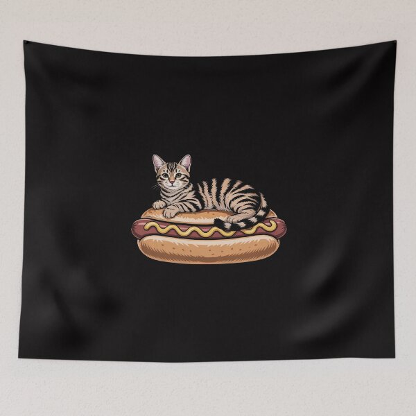 Item preview, Hot Dog Cat by Zany Brainy, Cute Kitty Food designed and sold by MuteElevent.