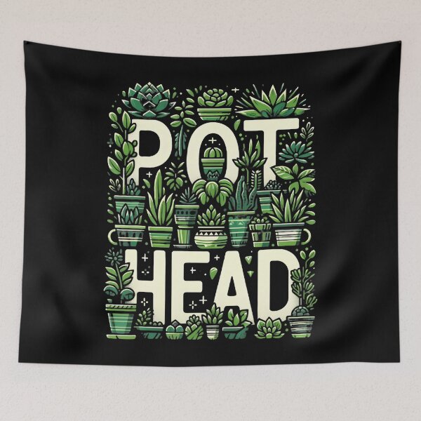 Item preview, Funny Pot Plants Head Cute Funny Succulent Garden Gardening designed and sold by JessicaMarque.