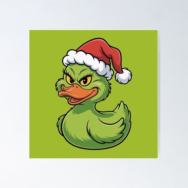 Item preview, Mischievous Christmas Rubber Duck designed and sold by MonkiFlipp.